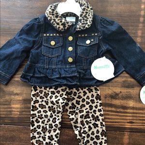 Denim Jacket and Matching Cheetah Pants